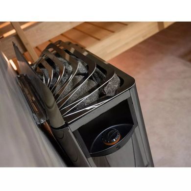Электрокаменка для бани и сауны Harvia The Wall SW60 Black(6квт, 5-8м3, со встроенным пультом)