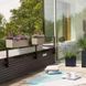 Вазон BALCONERA Stone 80 черный графитовый