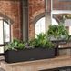 Вазон BALCONERA Stone 80 черный графитовый