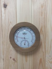 Термогигрометр для сауны и бани Tesli малый D 165 мм