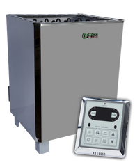 Электрокаменка для бани и сауны EcoFlame SAM - D15 + пульт CON6 ( 15 кВт, до 24м3, с выносным пультом)