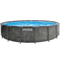 Каркасний басейн Intex 26742 GREYWOOD (457х122 см) з картриджним фільтром, сходами та тентом