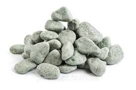 Камень жадеит шлифованный средний (ведро 20 кг) для электрокаменки