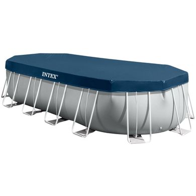 Каркасный бассейн Intex 26798 OVAL (610х305х122 см) с картриджным фильтром, лестницей и тентом