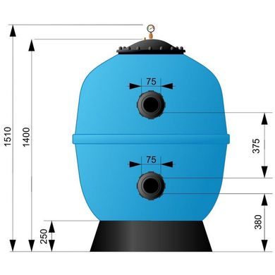 Фільтр Aquaviva M1050 (43 м3/год, D1050)