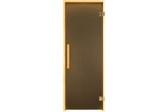 Дверь для бани и сауны Tesli Lux Sateen RS 1900 x 700, для бани и сауны, 70/190, деревянная