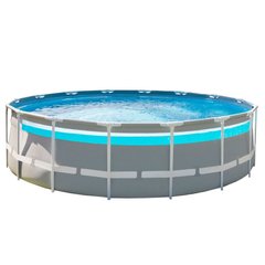 Каркасний басейн Intex 26730 (488х122 см) з картриджним фільтром, сходами та тентом