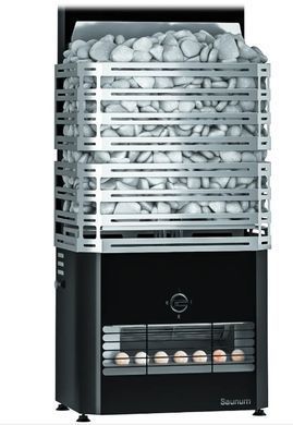 Електрокам'янка з клімат-контролем SAUNUM Primary 6 kW чорний сітка
