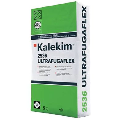 Эластичная фуга для швов с силиконом для бассейна Kalekim Ultrafuga Flex 2536 (5 кг) Серый сатин