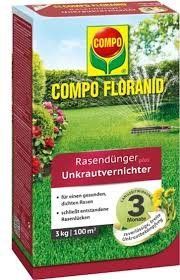COMPO Твердое удобрение для газонов против сорняков 3кг