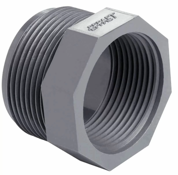 Втулка-футорка ПВХ Effast RERRCE040D коротка, різьбова 1-1/4"x1"