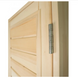 Двері для лазні та сауни Tesli Глуха Зебра 1900 х 700, 70/190, дерев'яна, з порогом, универсальня