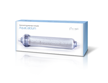 Мінералізатор AquaCalcium для фільтра зворотного осмосу Ecosoft P'URE, Картридж, Україна, Постфільтр, для xолодной воды, специальная минеральная композиция., 2, 10