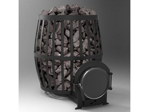 Дровяная печь для бани Canada Vesuvi до 20 м3, Бочка(выносная топка, камней 100кг)