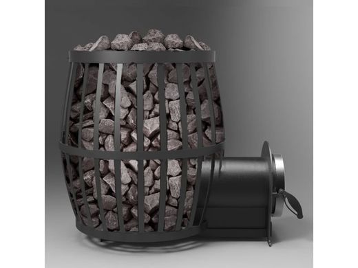 Дровяная печь для бани Canada Vesuvi до 20 м3, Бочка(выносная топка, камней 100кг)